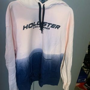 Hollister ambre hoodie, pink and blue, size XL